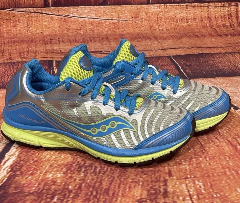 Saucony G Kinvara 3 Running Shoes Blue Lime Size 5M
